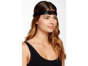 Cara Accessories Feather Ribbon Stretch Headband