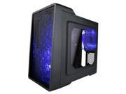 Apevia Mid Tower ATX Case with Window and 500W PSU Blue