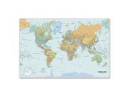 WORLD LAMINATED MAP 50 X 33 by HOUSE OF DOOLITTLE