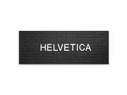 Quartet White Plastic Helvetica Letter Set
