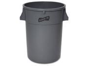 Trash Container Heavy Duty 44 Gal 31.5 x24 x24 Gray