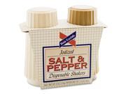 Salt Pepper Shakers 4 oz Salt 1.5 oz Pepper 2 PK