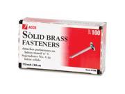 ACCO Solid Brass Round Head Fasteners