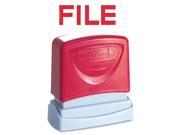 SKILCRAFT Pre inked Red File Message Stamp