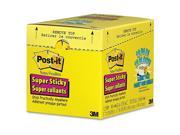 3M Post it Super Sticky Canary Lined Cabinet Pak