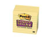 3M Post it Super Sticky Canary Yellow Lined Pads