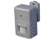 Visitor Arrival Departure Chime Battery Operated 2 3 4w x 2d x 4 1 4h Gray