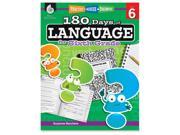 Shell Education 180 Days Language 6th grade Book