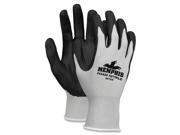 MCR Safety 9673M Economy Foam Nitrile Gloves Medium Gray Black Dozen