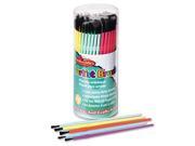 Charles Leonard 73344 Sizes 1 6 Round Nylon Classroom Brushes Plastic Handles 24 each Size 144 Can