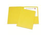 Double Pocket Portfolio 3 8 Exp. Letter 25 BX Yellow