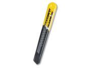 Straight Handle Knife w Retractable 13 Point Snap Off Blade Yellow Gray