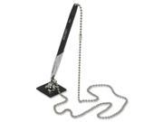 Chain Pen Swivel Holder Med. Pt. 24 Ball Chain BK Ink