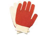 Smitty Nitrile Palm Coated Gloves White Red Medium 12 Pairs
