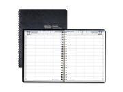 Eight Person Group Practice Daily Appointment Book 8 x 11 Black 2017