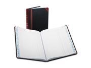 Record Account Book Journal Rule Black Red 300 Pages 9 5 8 x 7 5 8