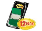Marking Page Flags in Dispensers Green 50 Flags Dispenser 12 Dispensers Pack