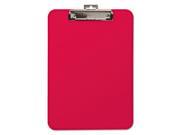 Unbreakable Recycled Clipboard 1 4 Capacity 8 1 2 x 11 Red
