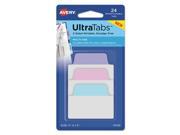 Ultra Tabs Repositionable Tabs 2 x 1 1 2 Pastel Blue Pink Purple 24 Pack