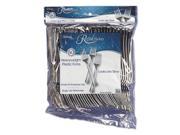 Reflections Heavyweight Plastic Utensils Fork Silver 7 40 pack