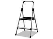 Aluminum Step Stool Ladder 250lb cap 18 1 2w x 23 1 2 spread x 38 1 2h
