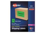Neon Shipping Label Laser 5 1 2 x 8 1 2 Neon Green 200 Box