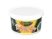 Binney Smith 575050 Air Dry Self Hardening Clay 2 1 2lb White
