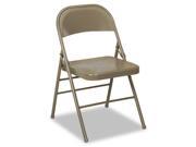 60 810 Series All Steel Folding Chairs Taupe 4 Carton
