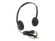 Personal Multimedia Stereo Headphones with Volume Control Black