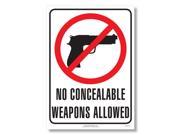ComplyRight ENCWA No Concealable Weapons