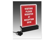 LED Lighted T Sign 11 1 2 x 14 Clear