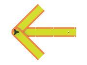 One SateLite Magnetic Safety Arrow for Trucks Trailers Cars Roadside Safety