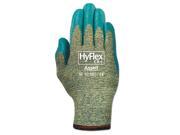 HyFlex 501 Medium Duty Gloves Size 11 Kevlar Nitrile Blue Green 12 Pairs