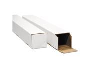 Square Mailing Tubes 37l x 3w x 3h White 25 Pack