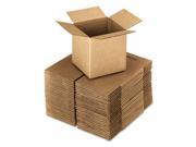 Brown Corrugated Cubed Fixed Depth Shipping Boxes 5l x 5w x 5h 25 Bundle