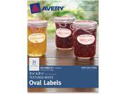 Textured Oval labels 1 1 8 x2 1 4 63 PK WE