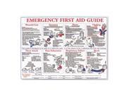 Emergency First Aid Guide Poster 24 x 18
