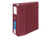 Heavy Duty Binder with One Touch EZD Rings 11 x 8 1 2 5 Capacity Maroon