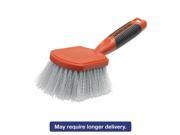 Short Utility Brush Plastic 4 1 2 Brush 2 Bristles Orange Gray 2 Carton