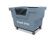 Mail Truck Trash Only 31 3 4 x 48 x 37 1 000 lbs. Capacity Gray
