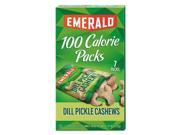 100 Calorie Pack Nuts Dill Pickle Cashews 0.62 oz Pack 7 Packs Box