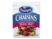 Craisins Trail Mix Cranberry Chocolate 8 oz Bag 12 Carton