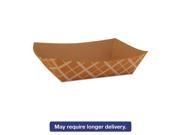Food Trays Paperboard Brown White Check 5 Lb Capacity 500 Carton