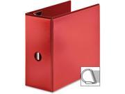 D Ring View Binder 5 Capacity 11 x8 1 2 Red