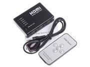 5 Port 1080P Video HDMI Switch Switcher Splitter for HDTV PS3 DVD IR Remote