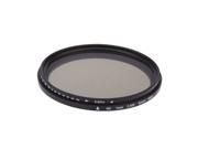 NEW 62mm ND Fader Adjustable ND2 to ND400 Variable Filter for Canon Nikon Camera