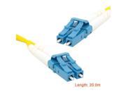 Dual LC to LC Fiber Patch Cord Jumper Cable SM Duplex Single Mode Optic 20m