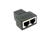 220Pcs Cat6 RJ45 8P8C Plug To Dual RJ45 Splitter Network Ethernet Patch Cord Adapter