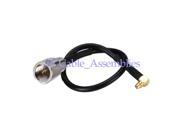 1pcs FME plug male to MMCX male plug right angle RA pigtail cable RG174 15cm