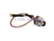 1pcs TNC Jack female bulkhead to MMCX male plug right angle pigtail cable RG316 15cm for wireless